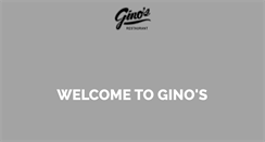 Desktop Screenshot of ginosrestaurant.ca